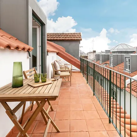 Downtown-terrasse Fabelhafte Aussichten Romantisches Penthouse By Interhome * Лісабон